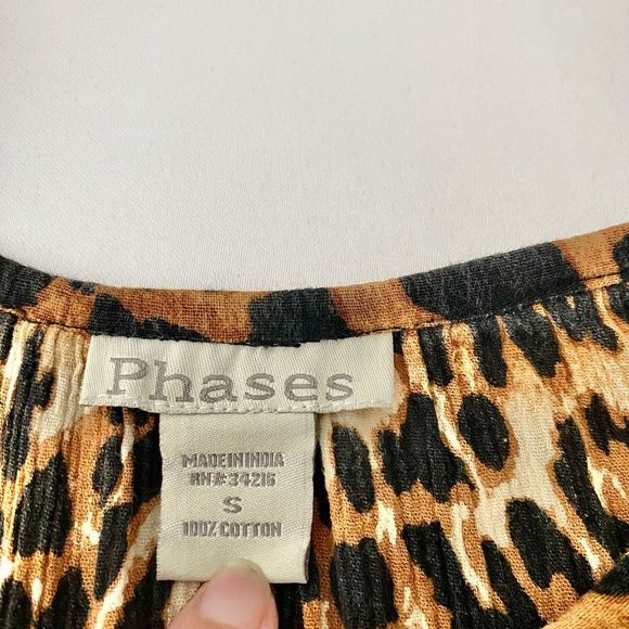 Phases Vintage House Dress Animal Print Size Small - Picture 10 of 11